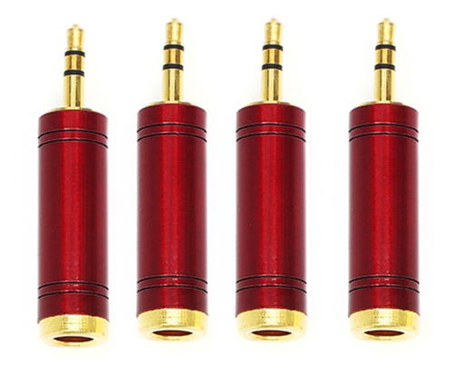 Imagem 1 de 5 de Kit 4 Plug Adaptador Star Cable J10st X P2 Stereo C/ Trava