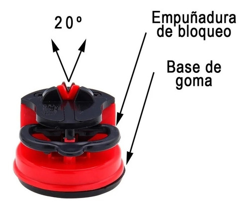 Afilador De Cuchillos Con Ventosa 