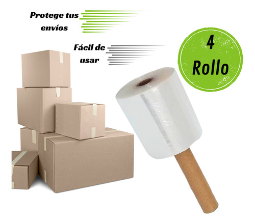 4 Rollos Film De Emplaye 5x60x800ft Poliestrech