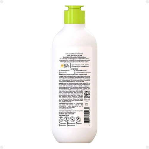 Shampoo Salon Line Meu Liso Escudo Antiporosidade 300ml