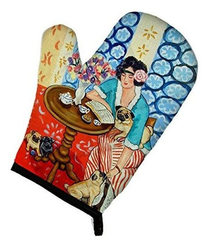 Caroline's Treasures 7259ovmt Lady With Her Pug Oven Mitt, G
