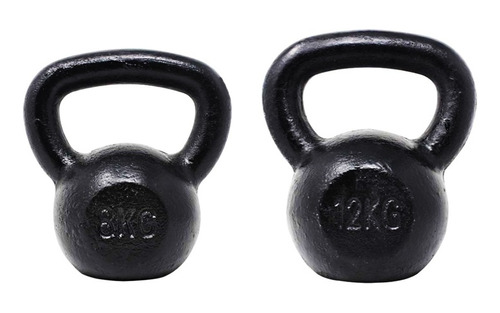 Pesa Mancuerna Rusa Kettlebell 8 Kg + 12 Kg (16 Y 24 Libras)