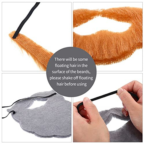 6 Piezas Barbas Falsas Bigotes Navidad Halloween Barba ...