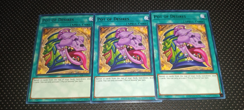 Set 3 Cartas Yugioh Pot Of Desires Toch