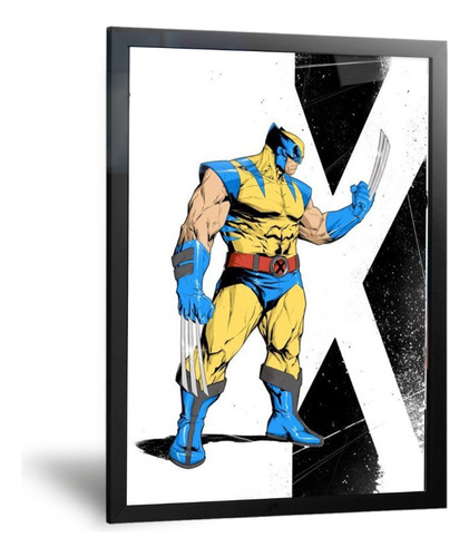 Cuadro Wolverine, 40x60 Decoracion, Marcos De Cine. Quaddros
