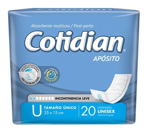 Aposito Cotidian 6 Pqt X 20 Unidades