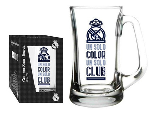 Caneca Real Madrid Scandinavia Chopp Oficial 355ml