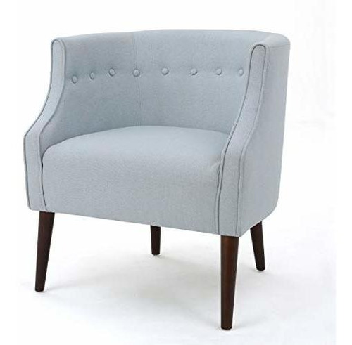 Christopher Knight Home Brandi Fabric Club Chair, Light Sky