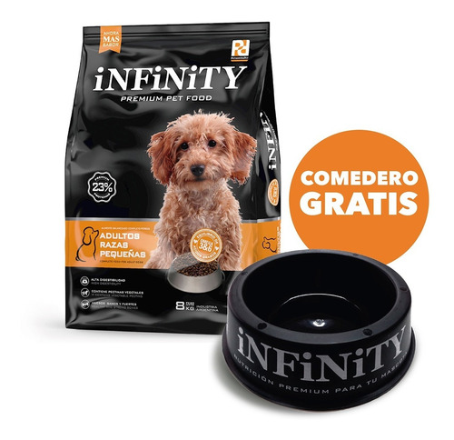 Alimento Perros Razas Pequeñas Infinity Premium 8 Kgs