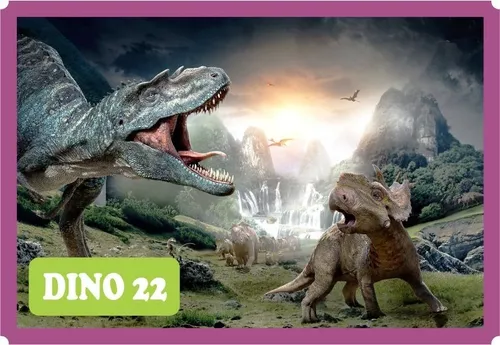 Adesivo Quadrado Jogo Dino - T-rex