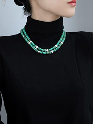 Collar Cowlyn De Doble Capa, Cadena Larga De Perlas Con De A