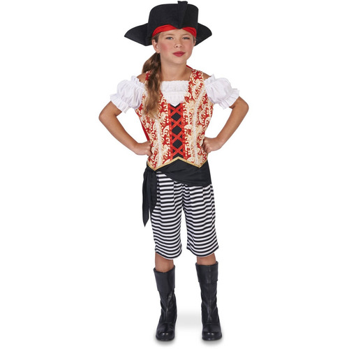 Disfraz Para Niña Pirata Del Mar Halloween