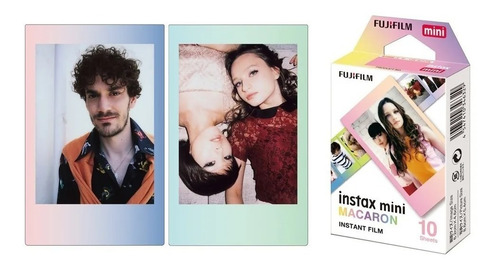 Rollo Fujifilm Instax Mini Borde Macaron Oficial 10 Foto Ent