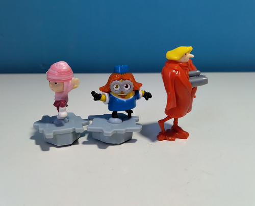 Mini Figuras Dru , Edith Y Bob Minion X 3 (Usado)