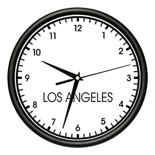 Beagle Los Angeles Pared Hora Mundial Reloj Oficina Negocios
