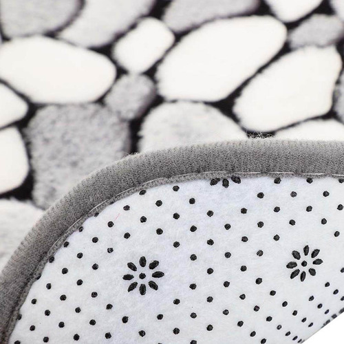 Alfombras De Baño De Espuma Viscoelástica Con Rayas Gruesas
