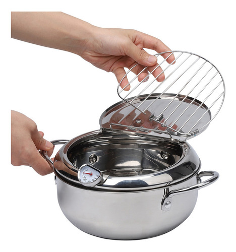 J Freidora De Acero Inoxidable 304 Con Temperatura