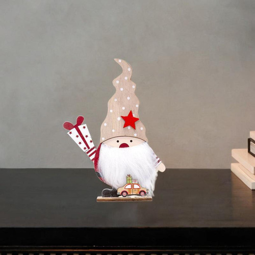 4 Estatua De Papá Noel, Escultura De Mesa Para Chimenea,