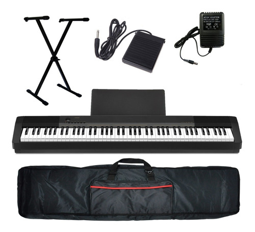 Piano Digital Privia Cdp130 Pie Funda Fuente Pedal Atril 88