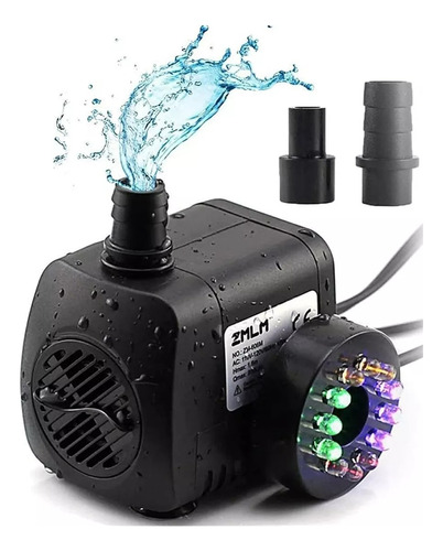 Bomba De Agua Sumergible 12 Luces Led Pileta Acuario Koi