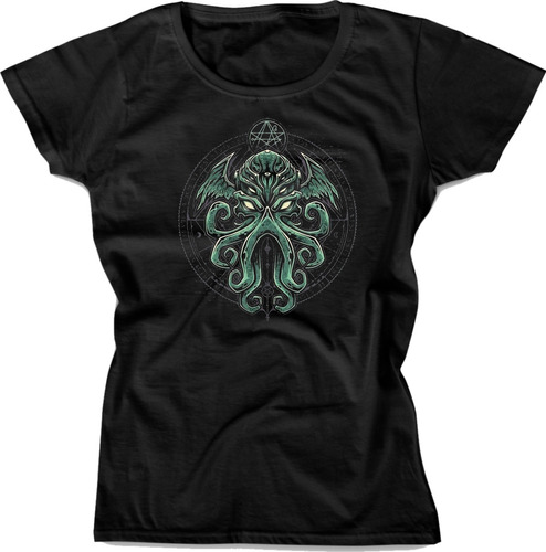 Playera Cthulhu Sygil Lovecraft Horror Cosmico Mujer