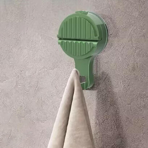 5 Ganchos Con Ventosa Al Vacío, Colgador De Succión, Verde