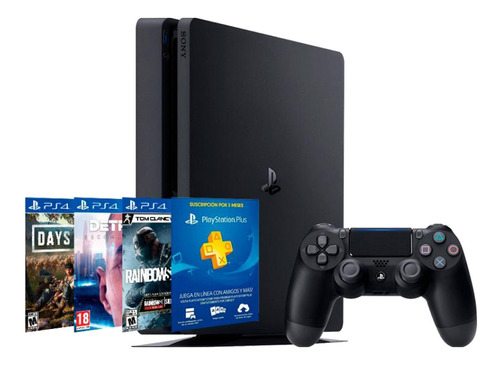 Consola Ps4 Sony Slim 1tb Days Gone Detroit Raimbowsix