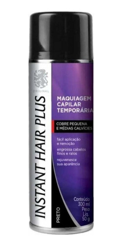 Instant Hair Plus Preto 300ml