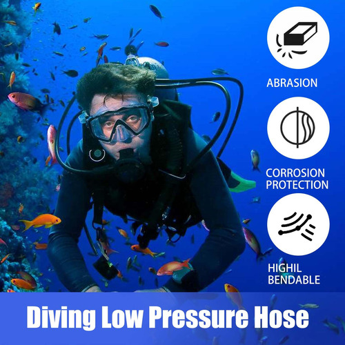 Justoop Manguera De Buceo De Baja Presión Para Bcd Estándar,