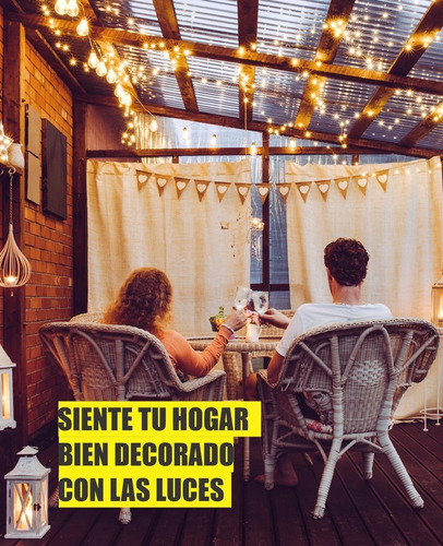 Imagen 6 de 8 de Lampara Extension De Bombillos Vintage