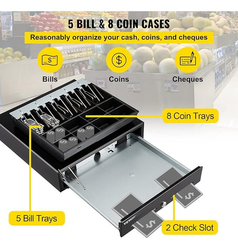 Caja Registradora, 16 Pulgadas Marca Vevor