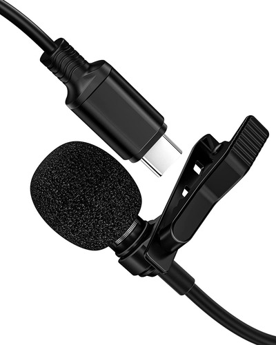 Microfono Usb-c Con Clip Omni Condensador Little Lav Mic 