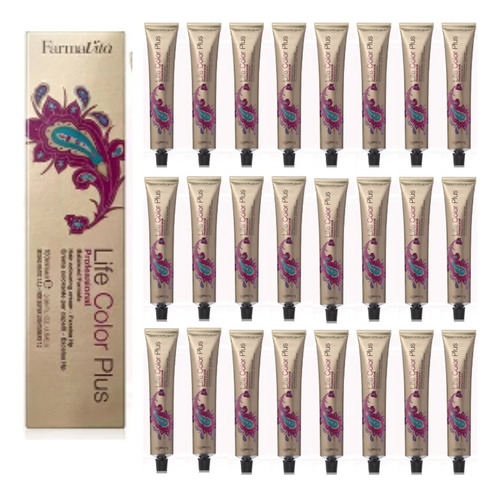 Paquete De Tinte Profesional Farmavita 100ml (24 Piezas) Tono