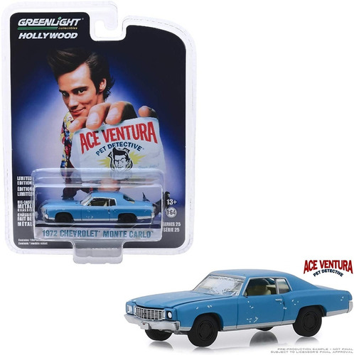 Auto Ace Ventura Chevrolet 1972 Monte Carlo - Greenlight 