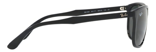Gafas de sol Ray Ban Rb4291 601/71, 58 mm, color negro brillante