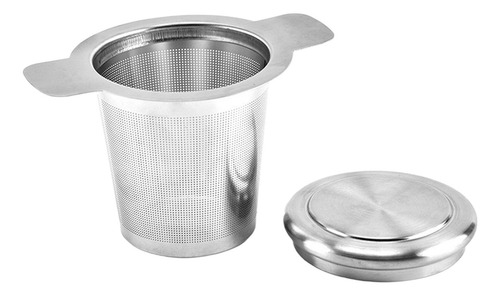 Filtro Infusor De Té De Acero Inoxidable Con Tapa De Malla