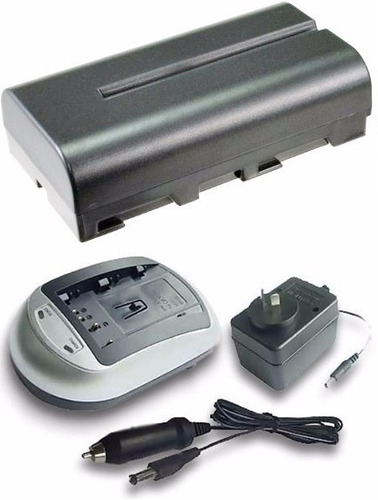 Kit Bateria  Np F550 + Cargador + Fuente + Adaptador + Envío