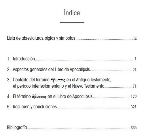Un Estudio En Contexto. El Significado Del Término Abismo