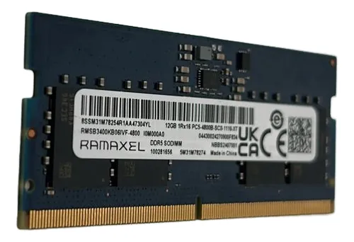 Memoria Ram Ramaxel Ddr5 Sodimm 12gb 4800mhz 6si