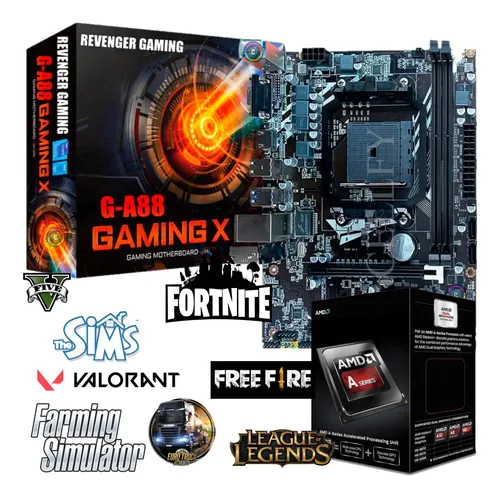 Kit Gamer Amd 4.2ghz / Placa Video 2gb / Placa Mãe / 16g Ram
