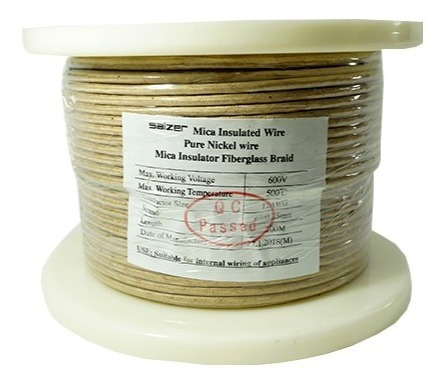 Imagen 1 de 1 de Cable Alta Temperatura Calibre 8 500°c Rollo 50 Metros