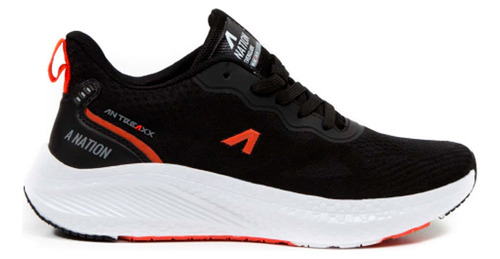 Zapatillas A Nation Everglade Black/red Running Hombre