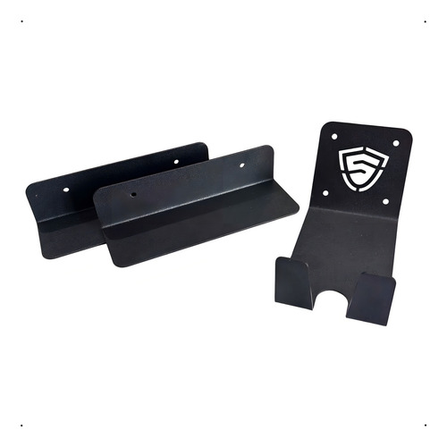Kit 02un Suporte Bicicleta Parede Universal Encaixe Bike Cor Preto