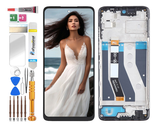 Zahin Pantalla Lcd Para Moto G62 5g Xt2223-1 Con Marco