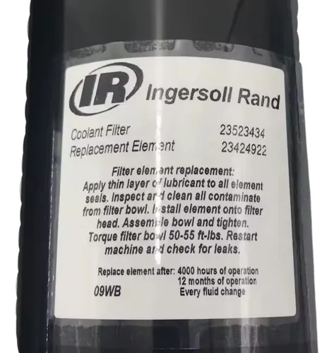 Conjunto Filtro De Oleo Duplo Ingersoll Rand 23523434 Conjunto Filtro De Oleo Duplo Ingersoll Rand 23523434