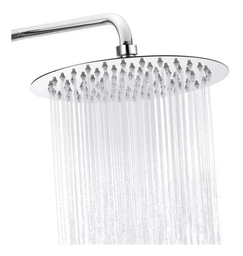 comprar Flor Ducha Duchon Grande Metal Redonda 20 X 20 + Caño 28 Cm