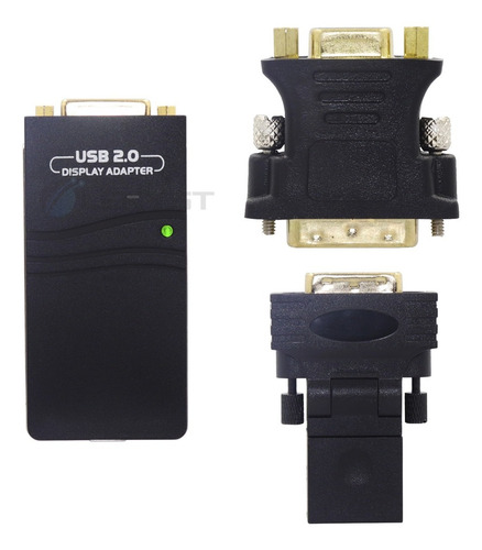 Imagem 2 de 10 de Adaptador De Vídeo Usb 2.0 X Vga Dvi Hdmi Multi Display Uga