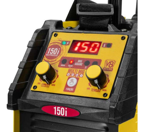 Máquina Solda 150a Multiprocesso V8 Com Máscara Solda Evald