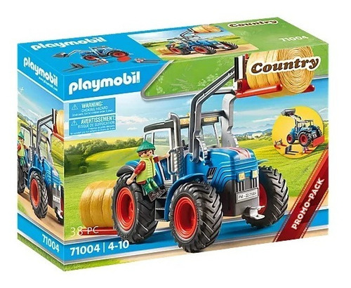 Figura Armable Playmobil Country Promo Pack Gran Tractor 38 Piezas 3+