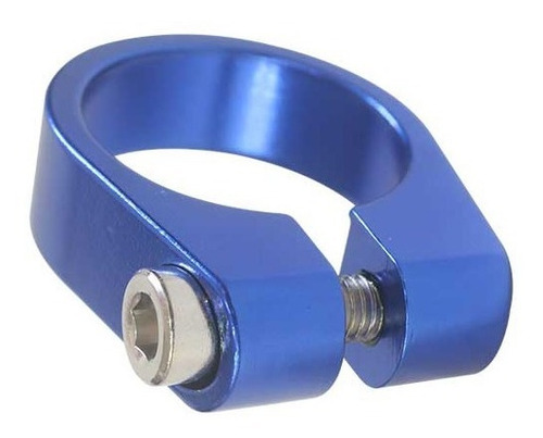 Abraçadeira  Selim Calypso Parafuso 31.8mm Azul Aluminio.
